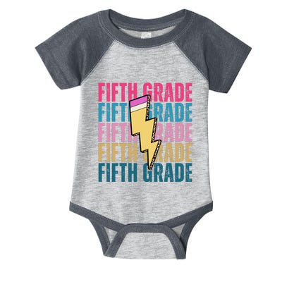 Fifth Grade Lightning Pencil Back To School Infant Baby Jersey Bodysuit