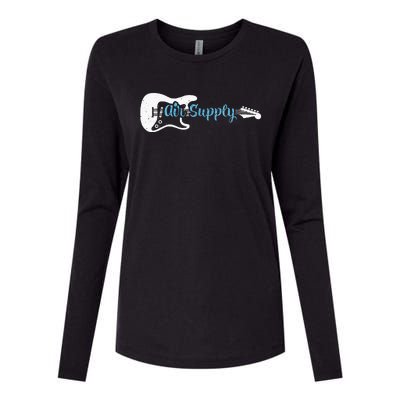 Funny Guitar Lover Air Supply Womens Cotton Relaxed Long Sleeve T-Shirt