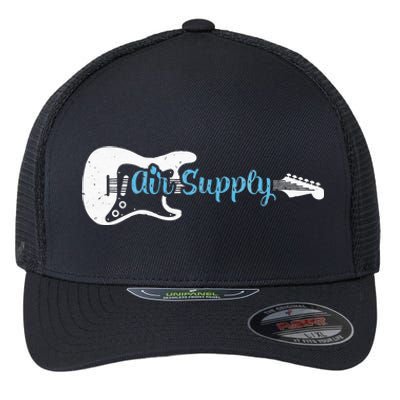 Funny Guitar Lover Air Supply Flexfit Unipanel Trucker Cap