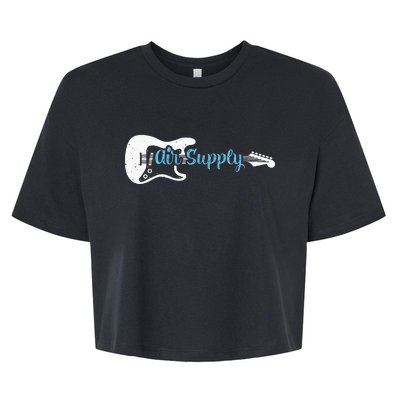 Funny Guitar Lover Air Supply Bella+Canvas Jersey Crop Tee