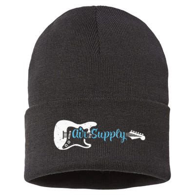 Funny Guitar Lover Air Supply Sustainable Knit Beanie