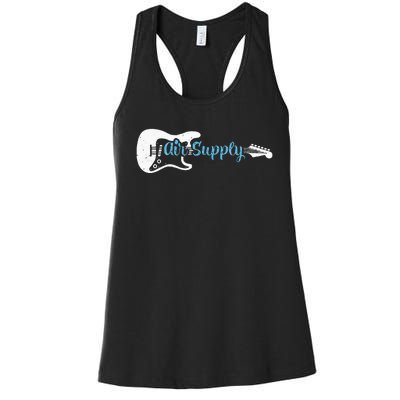 Funny Guitar Lover Air Supply Women's Racerback Tank