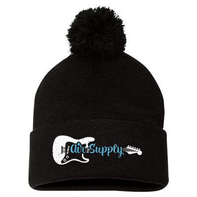 Funny Guitar Lover Air Supply Pom Pom 12in Knit Beanie