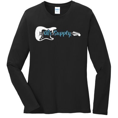 Funny Guitar Lover Air Supply Ladies Long Sleeve Shirt