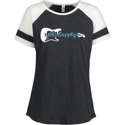 Funny Guitar Lover Air Supply Enza Ladies Jersey Colorblock Tee