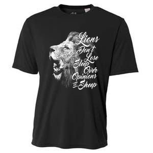 Funny Gift Lions Don't Lose Sleep Over The Opinions Of Sheep Gift Cooling Performance Crew T-Shirt