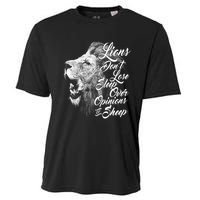 Funny Gift Lions Don't Lose Sleep Over The Opinions Of Sheep Gift Cooling Performance Crew T-Shirt