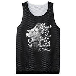 Funny Gift Lions Don't Lose Sleep Over The Opinions Of Sheep Gift Mesh Reversible Basketball Jersey Tank