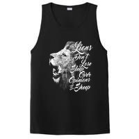 Funny Gift Lions Don't Lose Sleep Over The Opinions Of Sheep Gift PosiCharge Competitor Tank