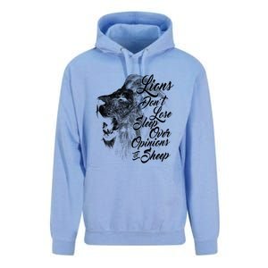 Funny Gift Lions Don't Lose Sleep Over The Opinions Of Sheep Gift Unisex Surf Hoodie