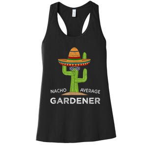 Fun Garden Lover Humor Gift Gardeners Funny Meme Gardening Women's Racerback Tank