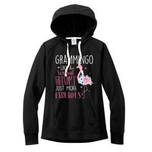 Flamingo Grammingo Like A Normal Grandma Gift Funny Grandma Cute Gift Women's Fleece Hoodie