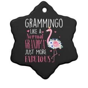 Flamingo Grammingo Like A Normal Grandma Gift Funny Grandma Cute Gift Ceramic Star Ornament