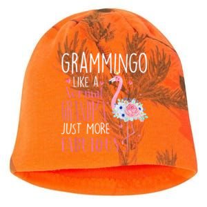 Flamingo Grammingo Like A Normal Grandma Gift Funny Grandma Cute Gift Kati - Camo Knit Beanie