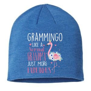 Flamingo Grammingo Like A Normal Grandma Gift Funny Grandma Cute Gift Sustainable Beanie