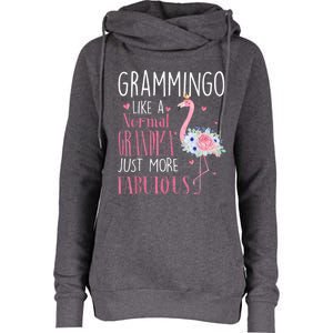 Flamingo Grammingo Like A Normal Grandma Gift Funny Grandma Cute Gift Womens Funnel Neck Pullover Hood