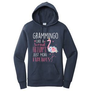 Flamingo Grammingo Like A Normal Grandma Gift Funny Grandma Cute Gift Women's Pullover Hoodie