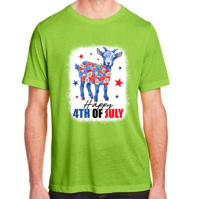 Funny Goat Lovers Owners Farmers American Flag 4th Of July Gift Adult ChromaSoft Performance T-Shirt