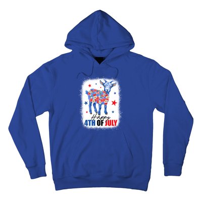 Funny Goat Lovers Owners Farmers American Flag 4th Of July Gift Hoodie