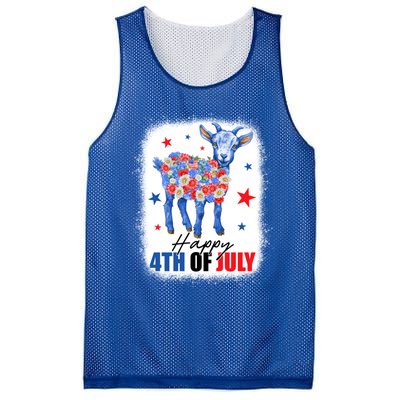 Funny Goat Lovers Owners Farmers American Flag 4th Of July Gift Mesh Reversible Basketball Jersey Tank