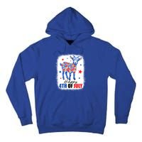 Funny Goat Lovers Owners Farmers American Flag 4th Of July Gift Tall Hoodie