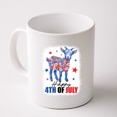 Funny Goat Lovers Owners Farmers American Flag 4th Of July Gift Coffee Mug