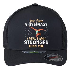 Funny Gymnastics Lover Gymnast Mom Tumbling Cute Gift Flexfit Unipanel Trucker Cap