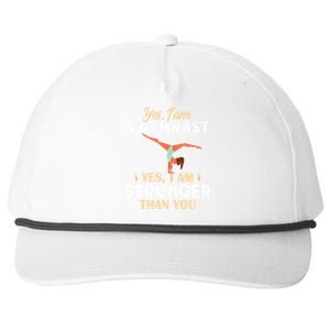 Funny Gymnastics Lover Gymnast Mom Tumbling Cute Gift Snapback Five-Panel Rope Hat