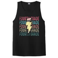 Fourth Grade Lightning Bolt Pencil Retro Teacher Girls PosiCharge Competitor Tank