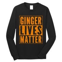 Funny Ginger Lives Matter Old School Graphic Redhead Long Sleeve Shirt