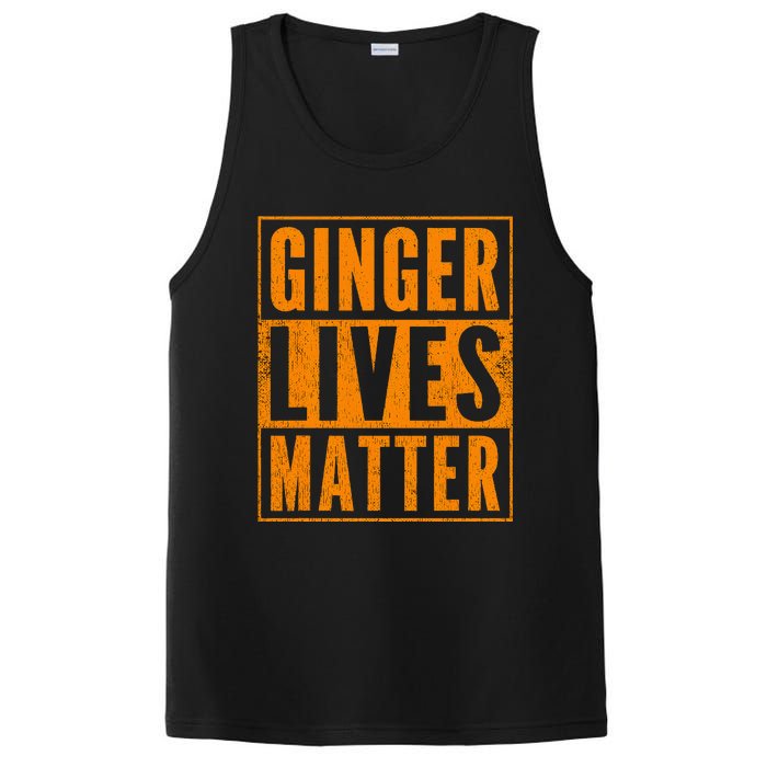 Funny Ginger Lives Matter Old School Graphic Redhead PosiCharge Competitor Tank