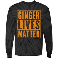 Funny Ginger Lives Matter Old School Graphic Redhead Tie-Dye Long Sleeve Shirt