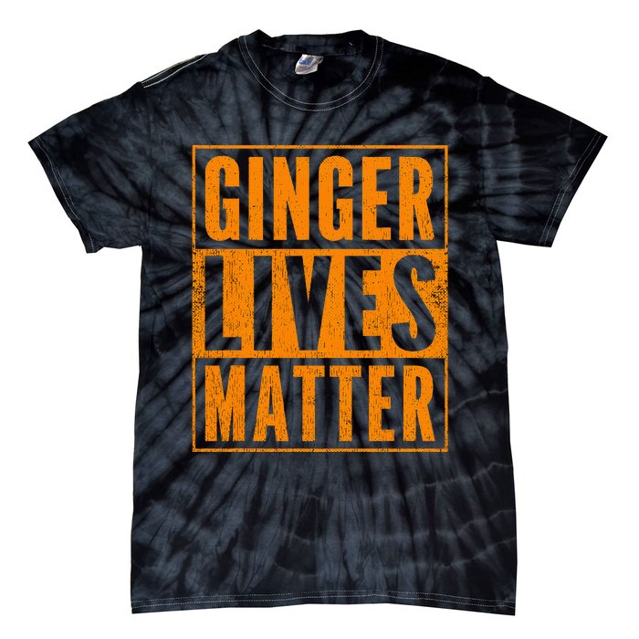 Funny Ginger Lives Matter Old School Graphic Redhead Tie-Dye T-Shirt