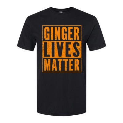 Funny Ginger Lives Matter Old School Graphic Redhead Softstyle CVC T-Shirt