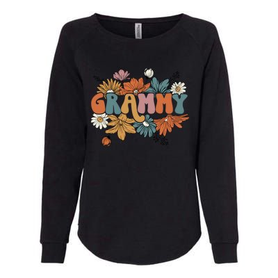 Floral Grammy Life Thankful Grammy Thanksgiving Mothers Day Womens California Wash Sweatshirt