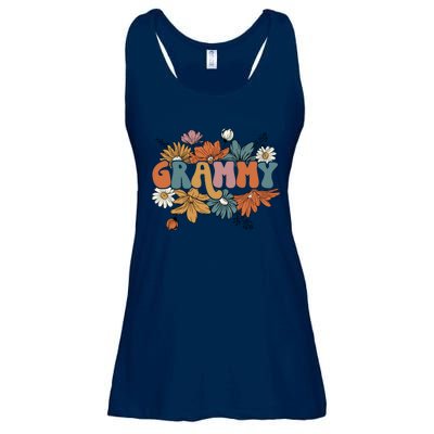 Floral Grammy Life Thankful Grammy Thanksgiving Mothers Day Ladies Essential Flowy Tank