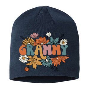 Floral Grammy Life Thankful Grammy Thanksgiving Mothers Day Sustainable Beanie