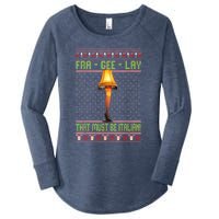 Fra Gee Lay That Must Be Italian Women's Perfect Tri Tunic Long Sleeve Shirt