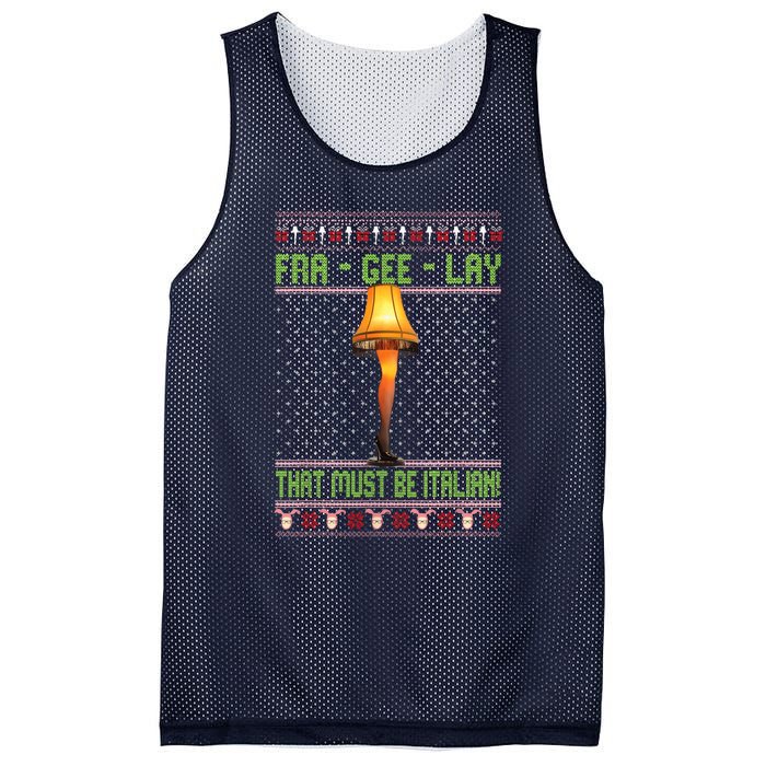 Fra Gee Lay That Must Be Italian Mesh Reversible Basketball Jersey Tank