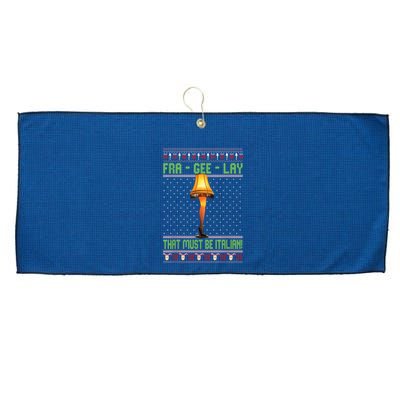 Fra Gee Lay That Must Be Italian Large Microfiber Waffle Golf Towel
