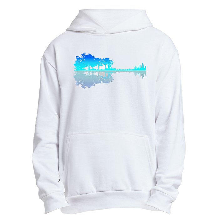 Funny Guitar Lake Shadow Love Guitar Musician Urban Pullover Hoodie