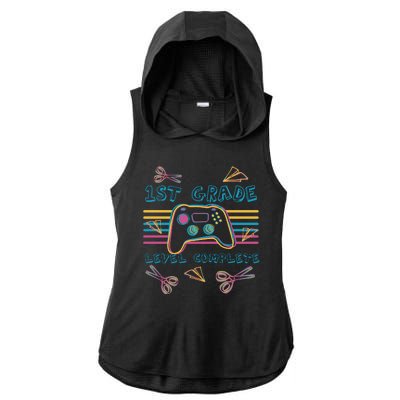 First Grade Level Complete Gamer Ladies PosiCharge Tri-Blend Wicking Draft Hoodie Tank