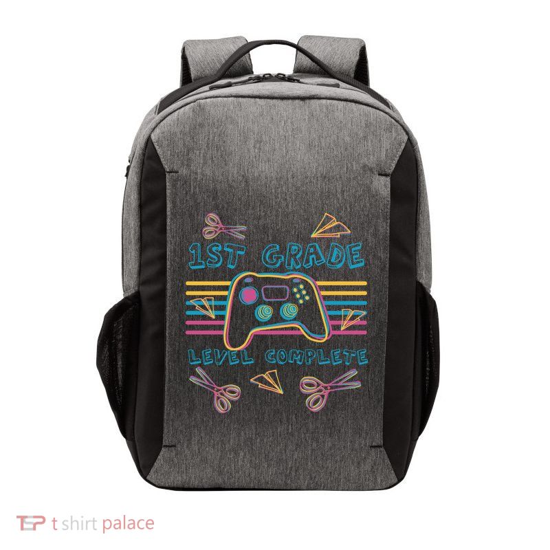 First Grade Level Complete Gamer Vector Backpack