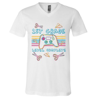 First Grade Level Complete Gamer V-Neck T-Shirt