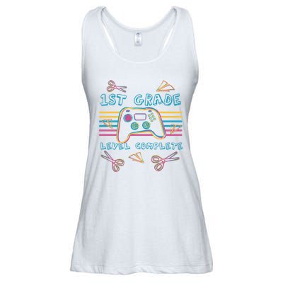 First Grade Level Complete Gamer Ladies Essential Flowy Tank