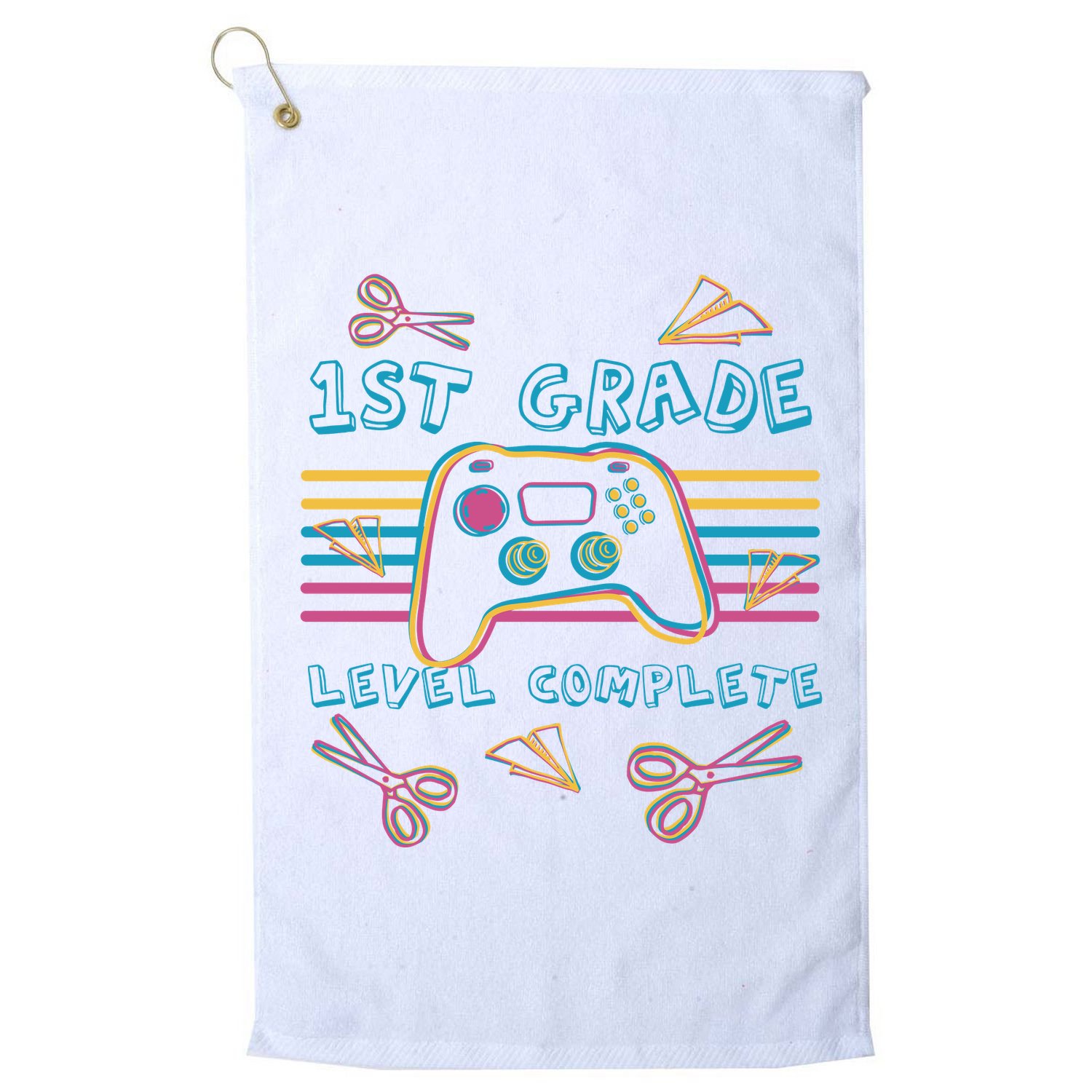 First Grade Level Complete Gamer Golf Towel