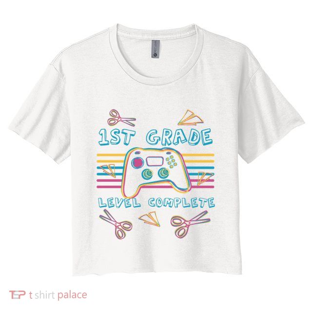 First Grade Level Complete Gamer Crop Top