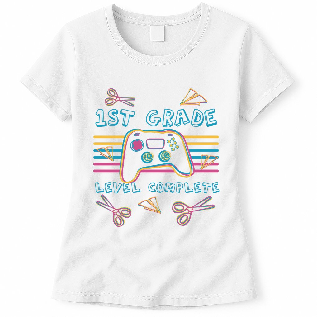 First Grade Level Complete Gamer Womens T-Shirt
