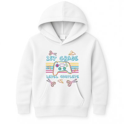 First Grade Level Complete Gamer Kids Hoodie