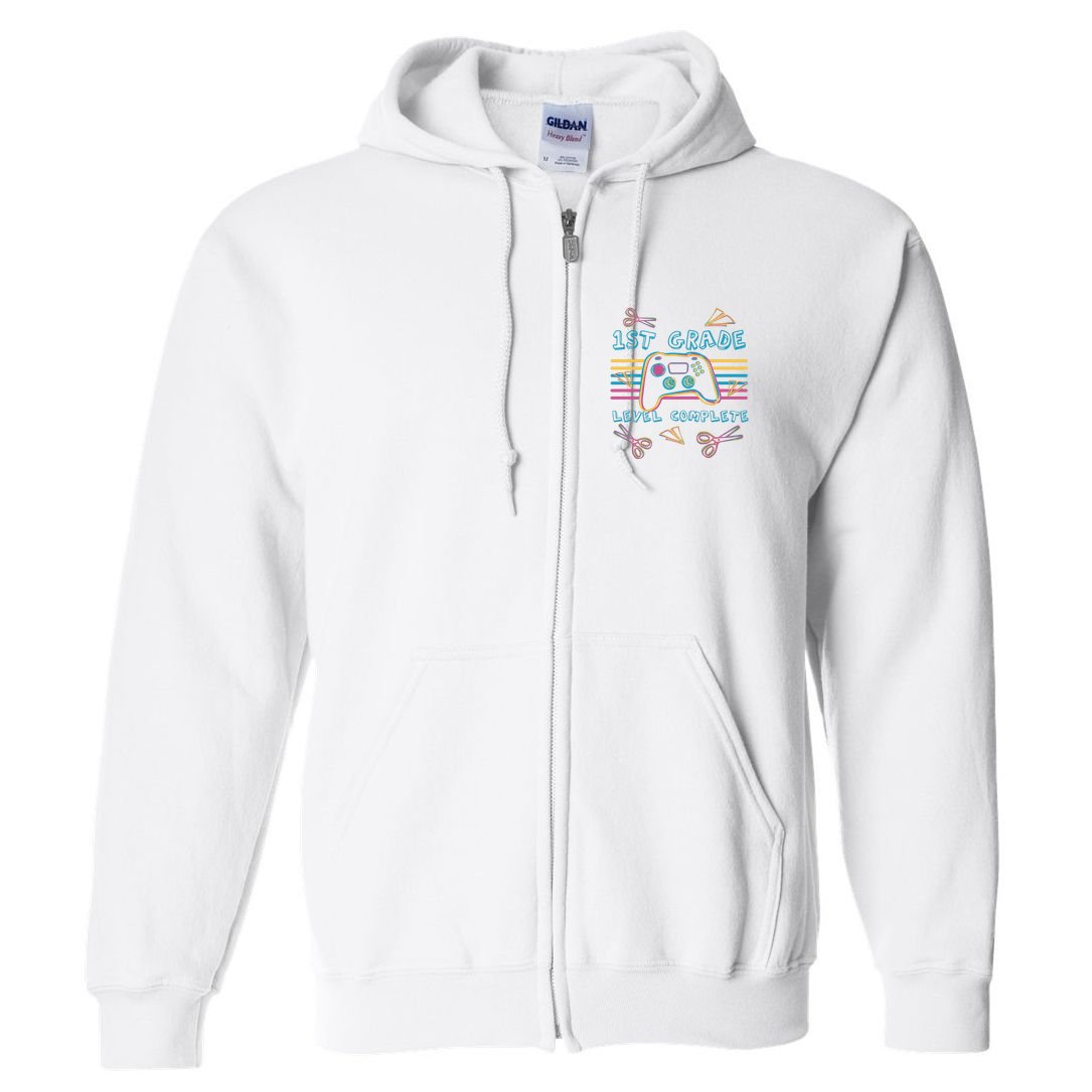 First Grade Level Complete Gamer Full Zip Hoodie